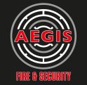 Aegis fire security and electrical logo
